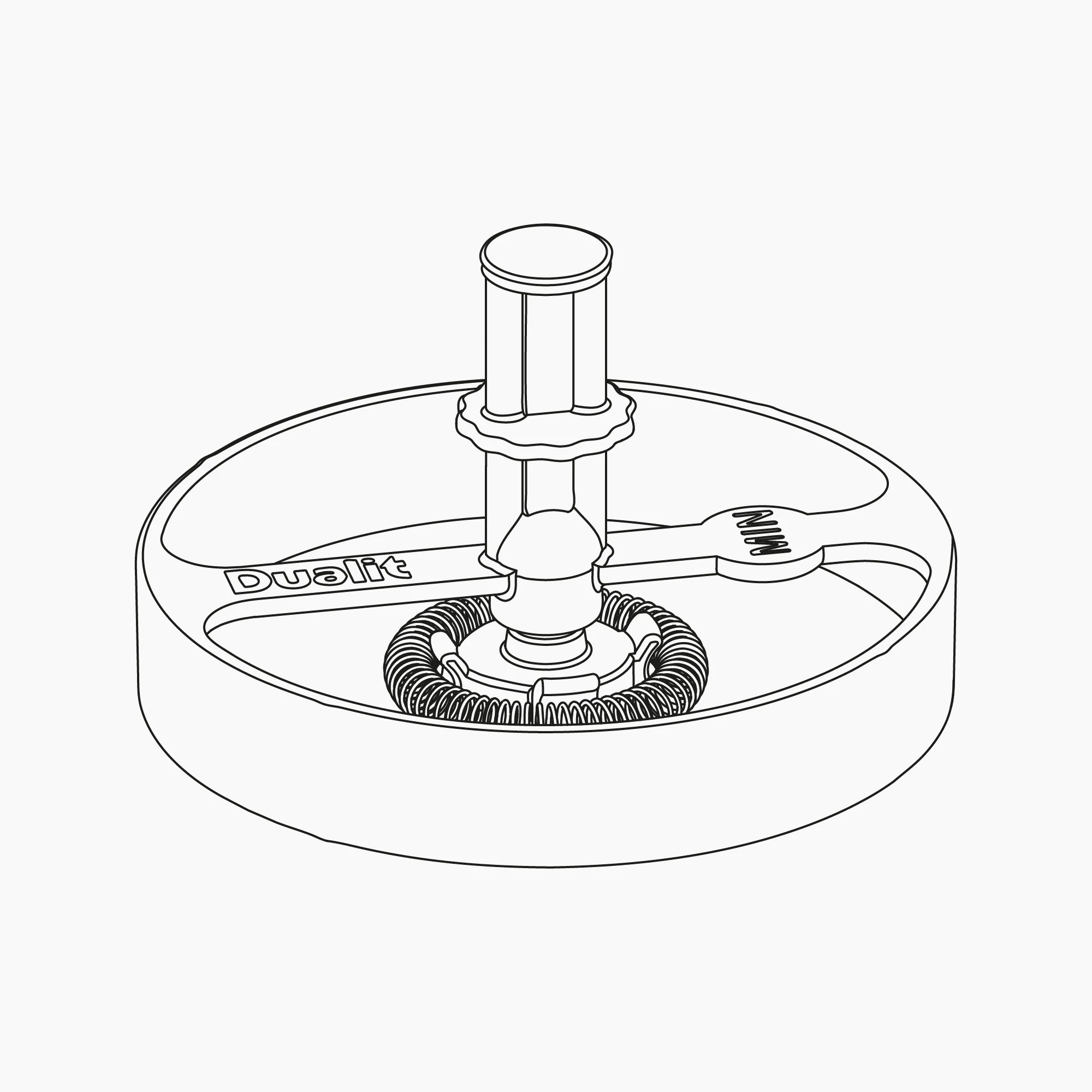 Milk Frother Whisk Assembly